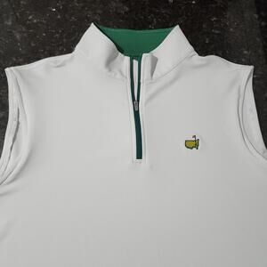 Peter Millar Masters Performance  Stretch 1/4 Zip Vest Golf Augusta Mens XXL